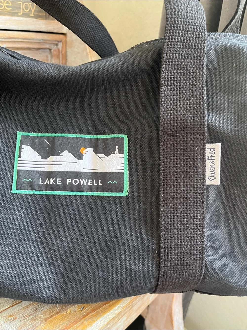 🖤 Owen & Fred R&R 2nd Edition Lake Powell Duffel Bag Canvas Leather Strap